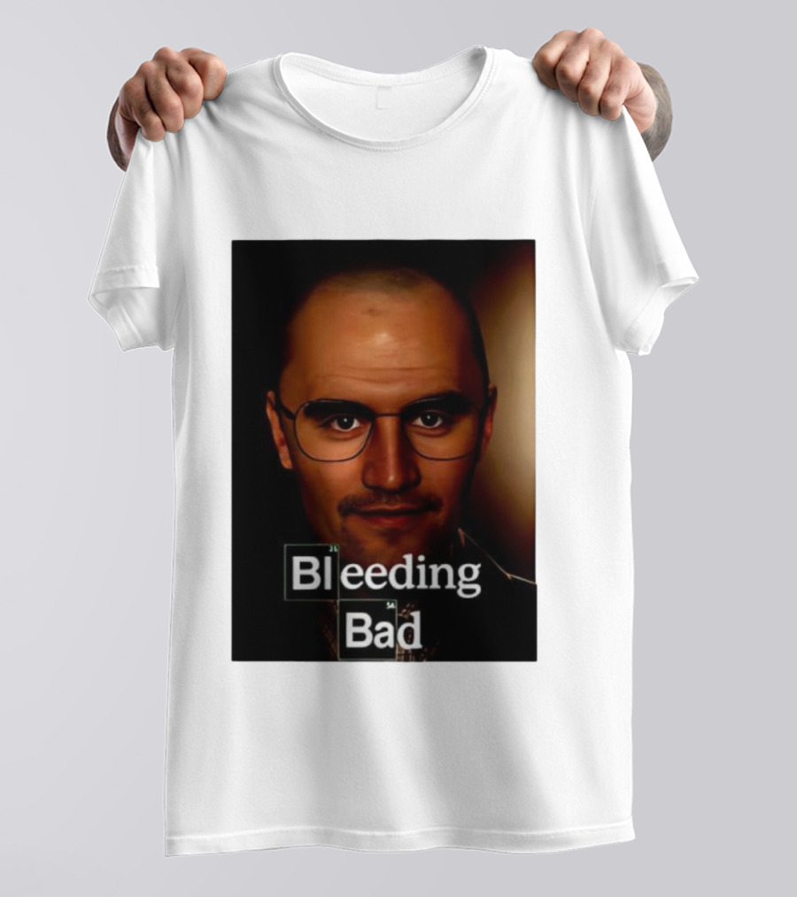 Bleeding Bad Bald Man With Glasses T-Shirt