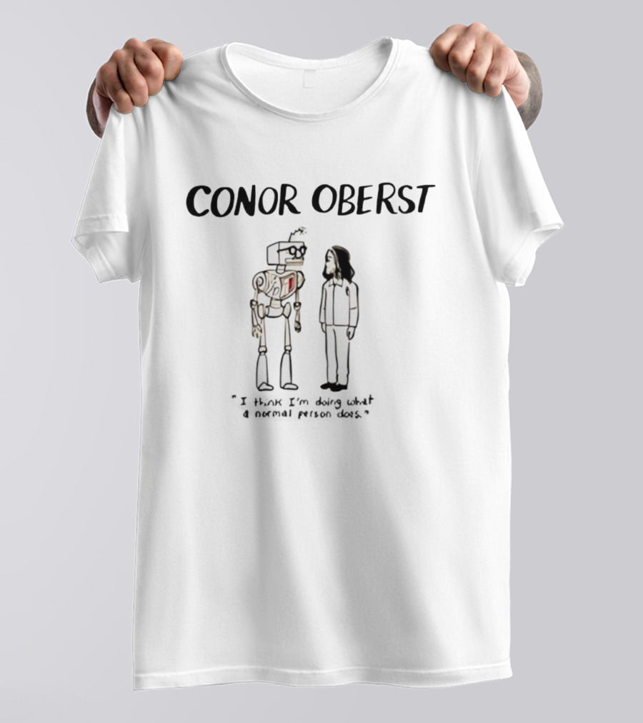 Conor Oberst Robot Cartoon Artwork Ruined My Life Musician T-Shirt