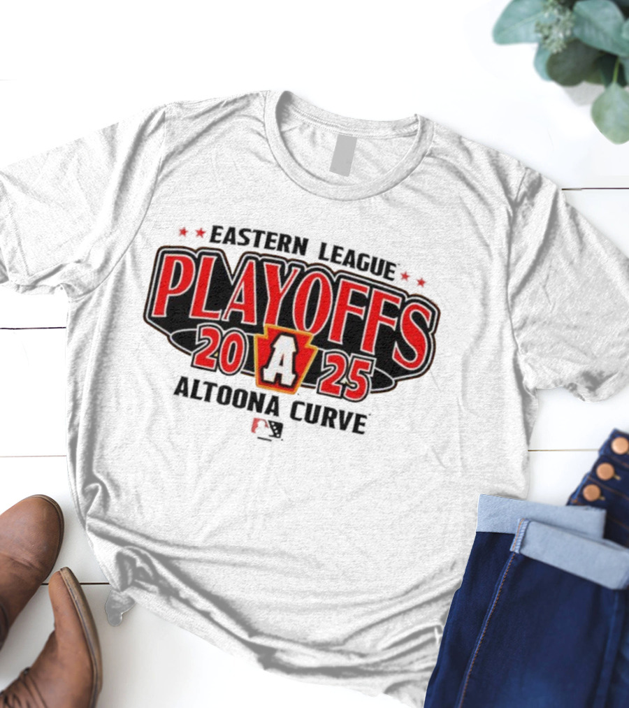 Eastern League Playoffs 2025 Altoona Curve Team A Logo T-Shirt