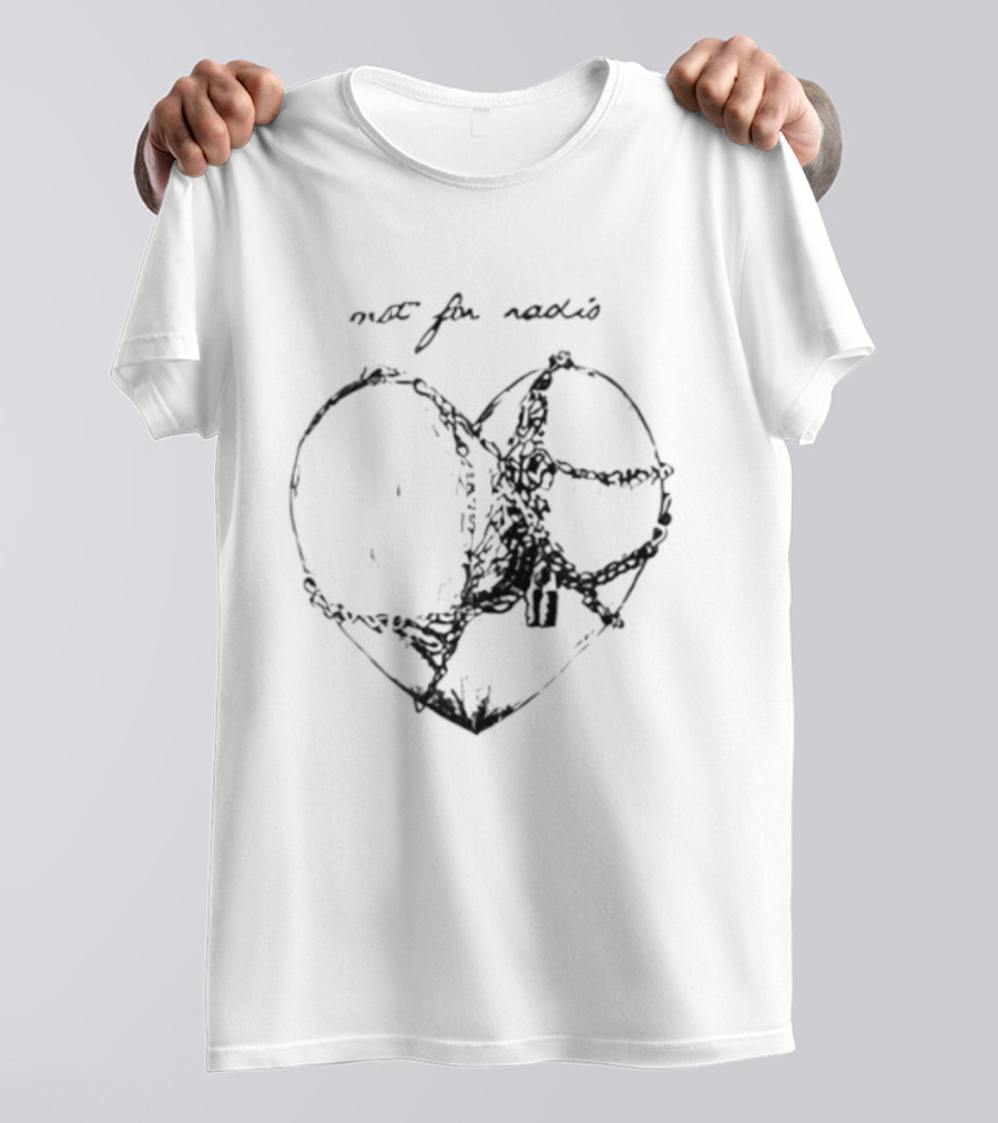 Not For Radio Barbed Wire Heart T-Shirt