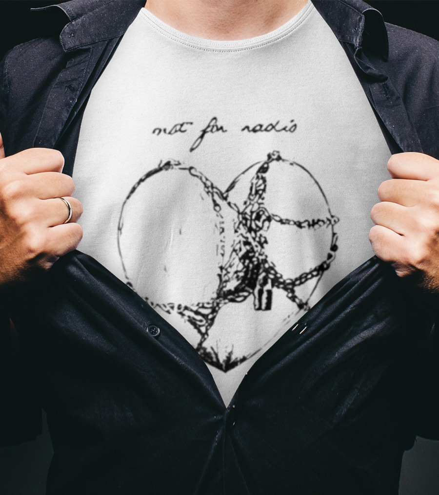 Not For Radio Barbed Wire Heart T-Shirt