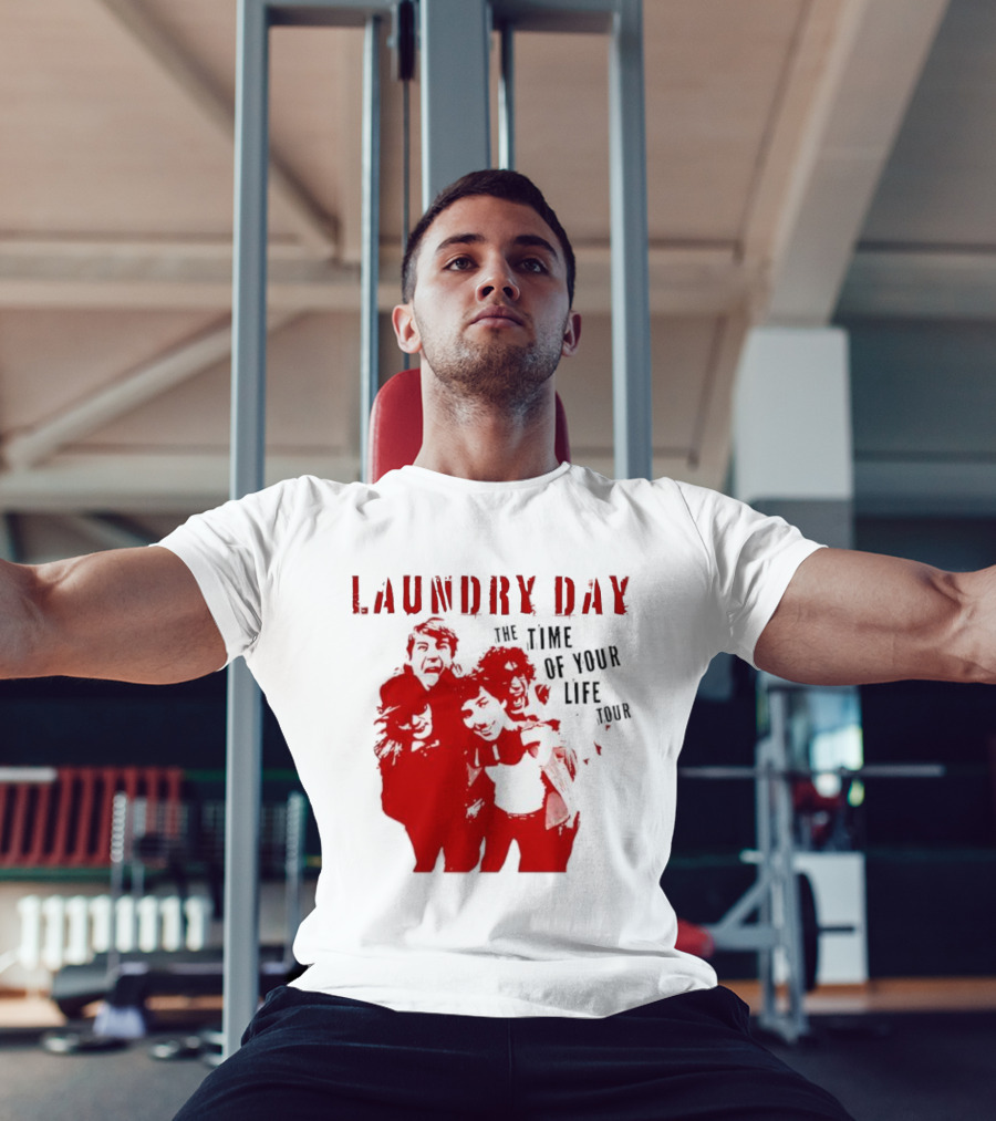Laundry Day The Time Of Your Life Tour Group Red Silhouette T-Shirt