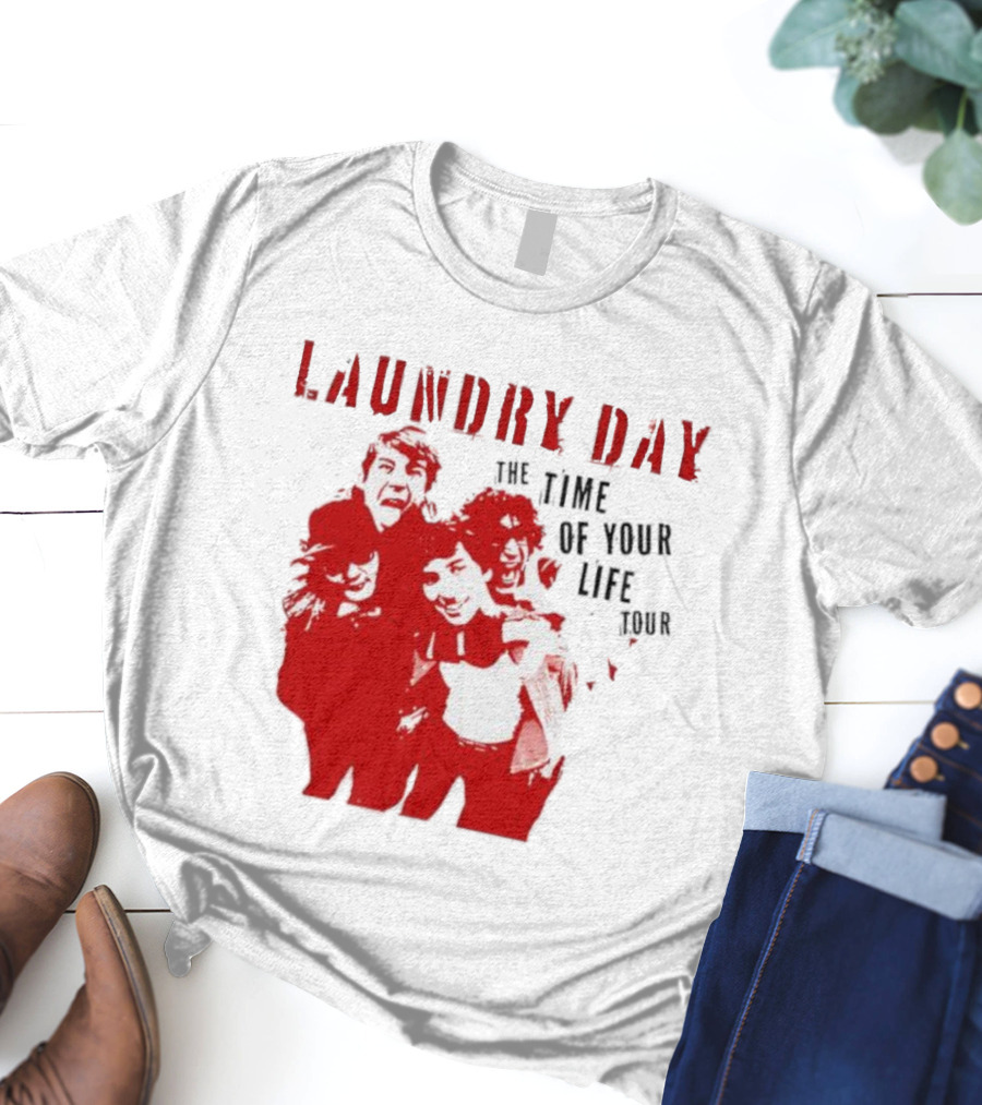 Laundry Day The Time Of Your Life Tour Group Red Silhouette T-Shirt