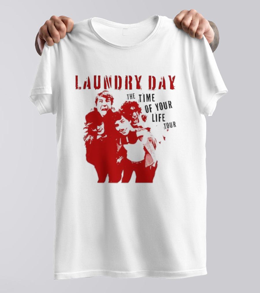 Laundry Day The Time Of Your Life Tour Group Red Silhouette T-Shirt