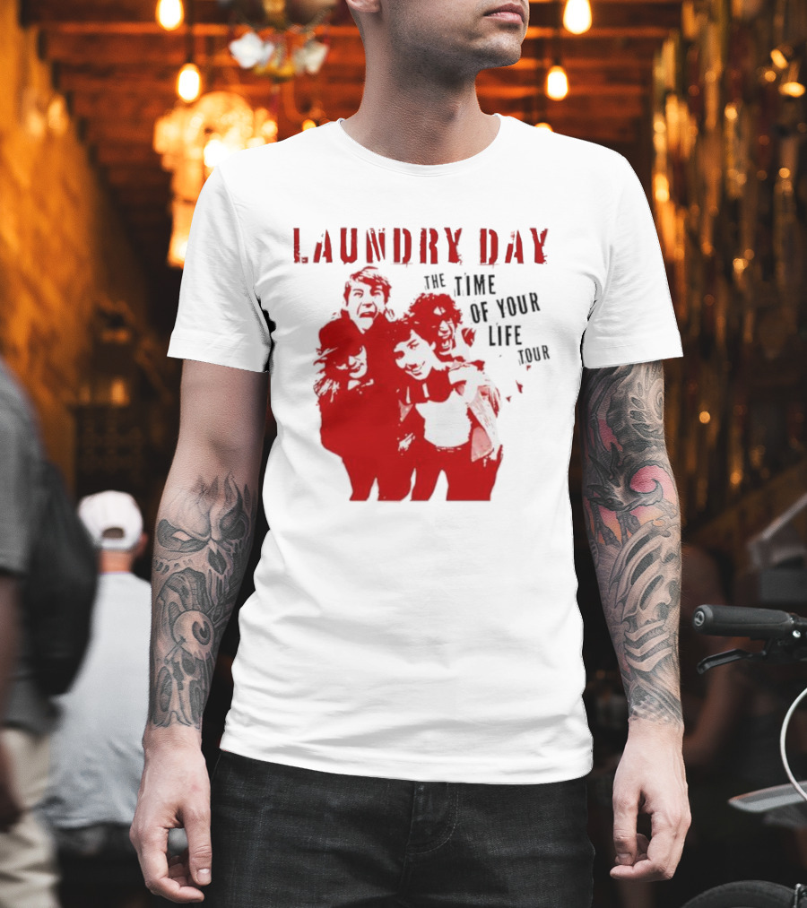 Laundry Day The Time Of Your Life Tour Group Red Silhouette T-Shirt