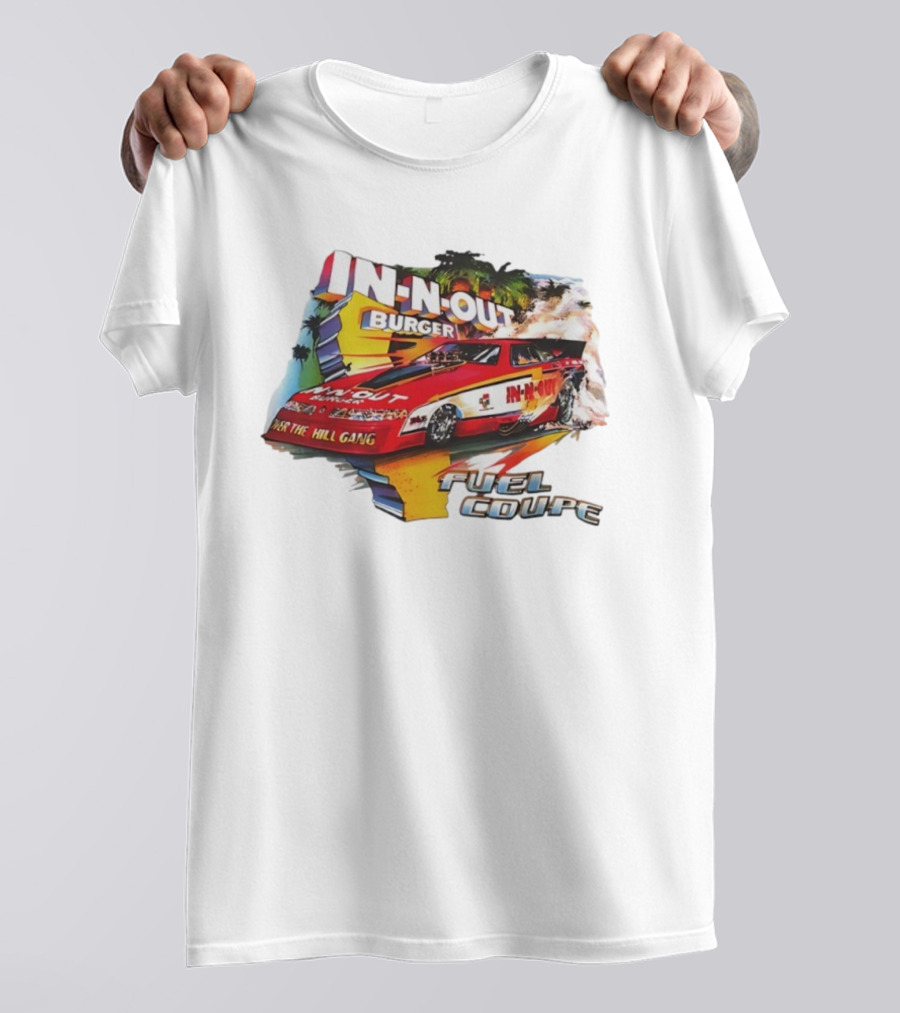 In N Out Burger Over The Hill Gang Fuel Coupe Vintage Racing Car T-Shirt