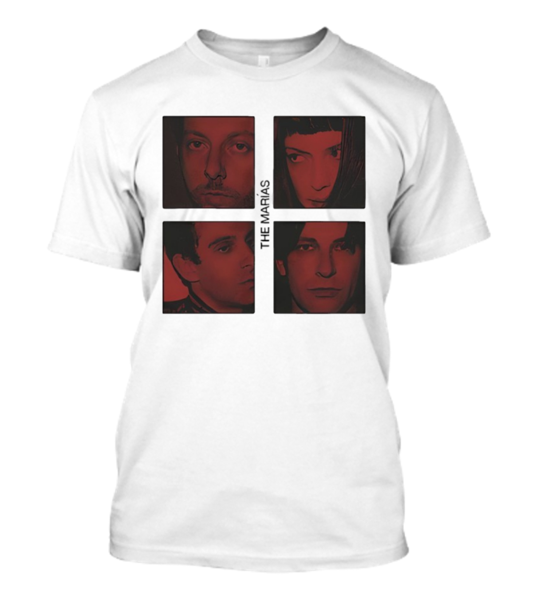 The Marías Band Tour 2025 Red Tone Portraits T-Shirt