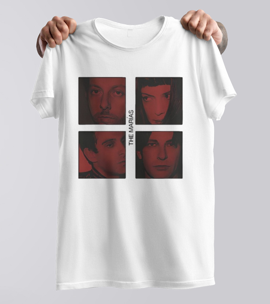 The Marías Band Tour 2025 Red Tone Portraits T-Shirt