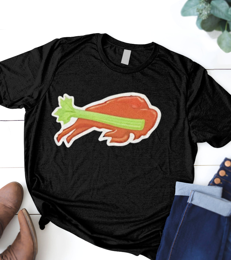 2025 Buffalo Bills Chicken Wing Celery Buffalo Wings Football T-Shirt