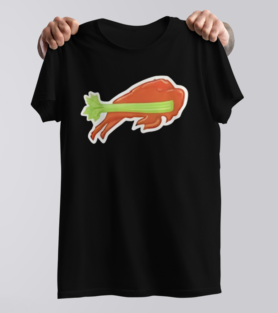 2025 Buffalo Bills Chicken Wing Celery Buffalo Wings Football T-Shirt