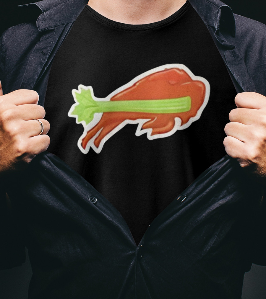 2025 Buffalo Bills Chicken Wing Celery Buffalo Wings Football T-Shirt