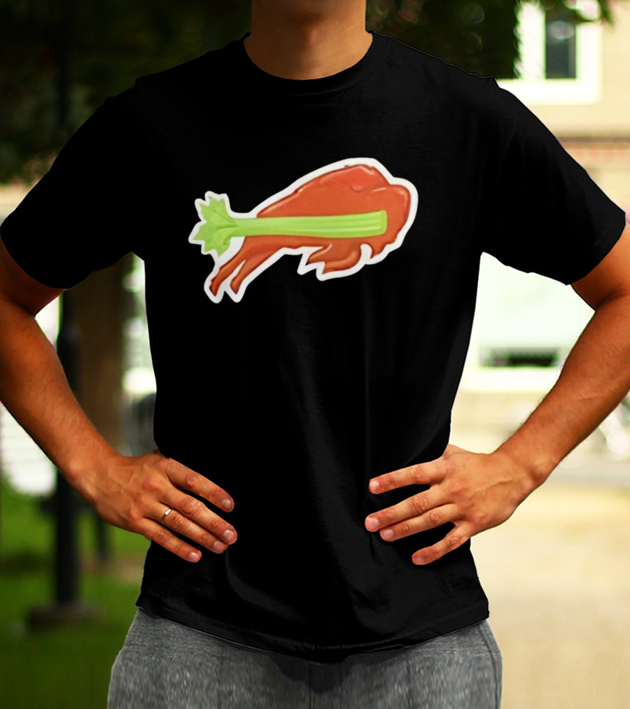 2025 Buffalo Bills Chicken Wing Celery Buffalo Wings Football T-Shirt
