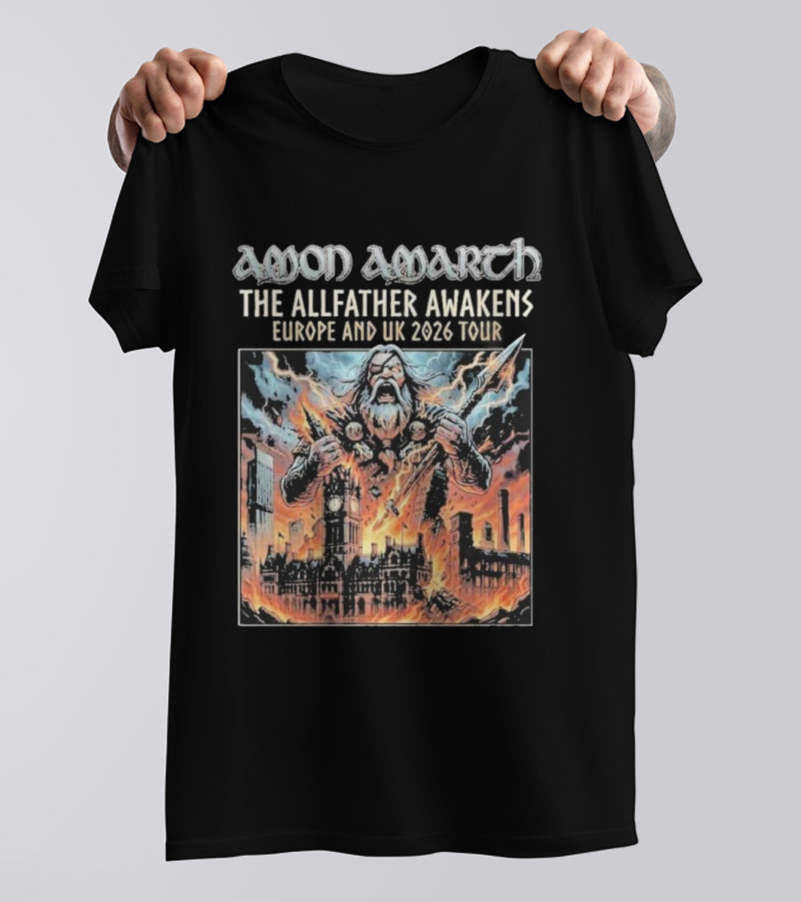 Amon Amarth The Allfather Awakens Europe And UK 2026 Tour Manchester UK 10 October T-Shirt