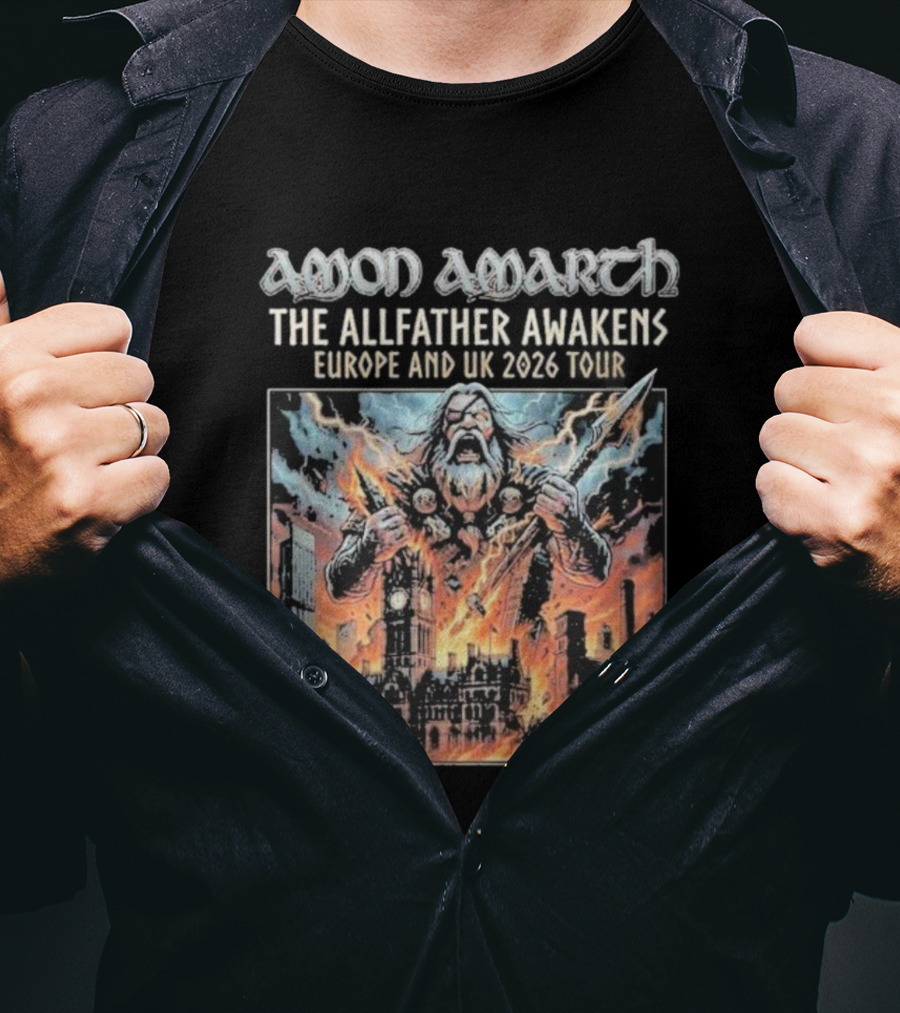 Amon Amarth The Allfather Awakens Europe And UK 2026 Tour Manchester UK 10 October T-Shirt