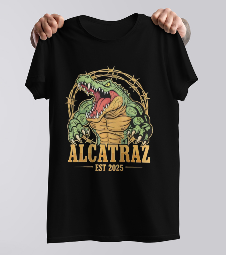 Alcatraz Alligator Muscle Est 2025 Florida Everglades T-Shirt