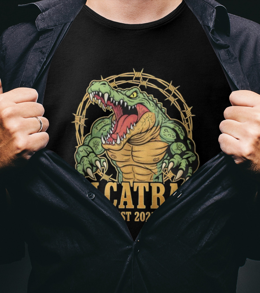 Alcatraz Alligator Muscle Est 2025 Florida Everglades T-Shirt