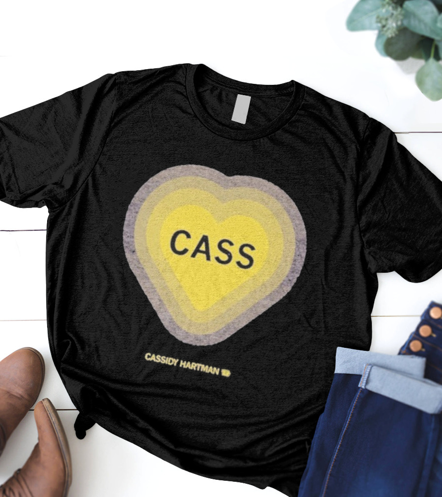 Cassidy Hartman Heartbeat Cass Heart Yellow Heart Pattern T-Shirt