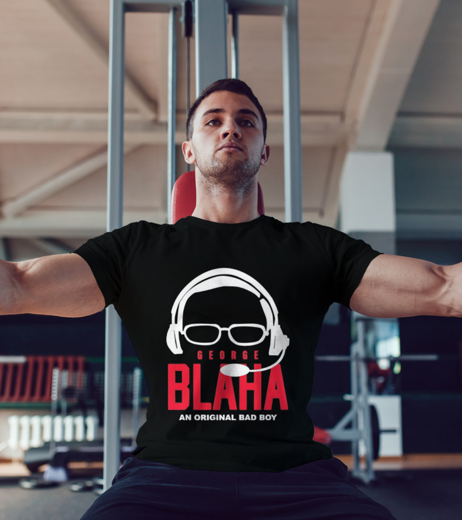 George Blaha Headset Glasses An Original Bad Boy Sports Writer T-Shirt