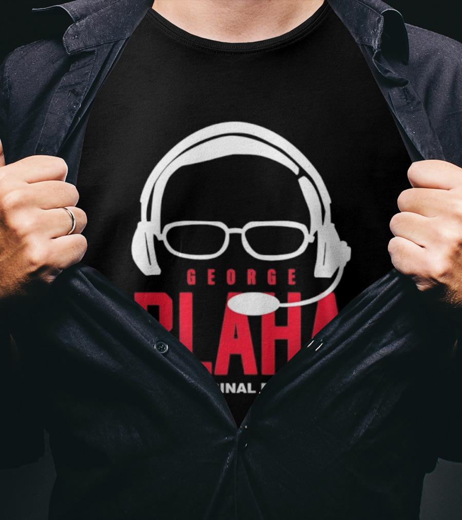 George Blaha Headset Glasses An Original Bad Boy Sports Writer T-Shirt