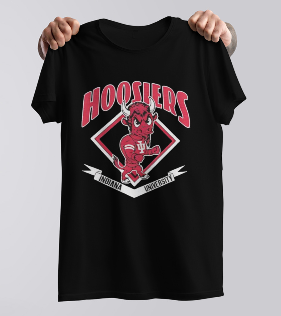 Indiana University Hoosiers IU Bison Mascot T-Shirt