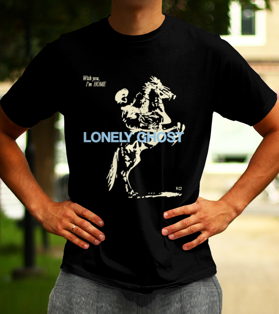 Lonely Ghost With You I'm Home Feel Like Home Comforting Messages T-Shirt