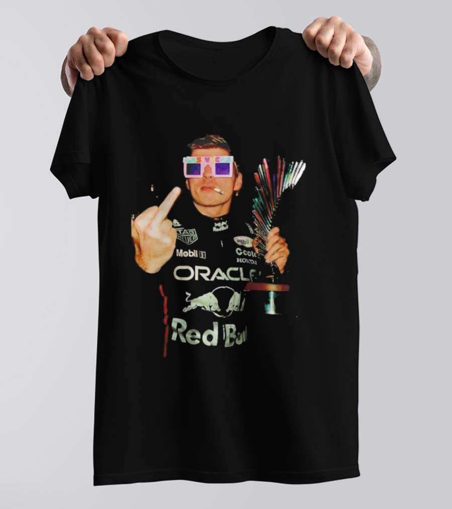 Max Verstappen Oracle Red Bull Racing F1 Champion Cup Las Vegas T-Shirt
