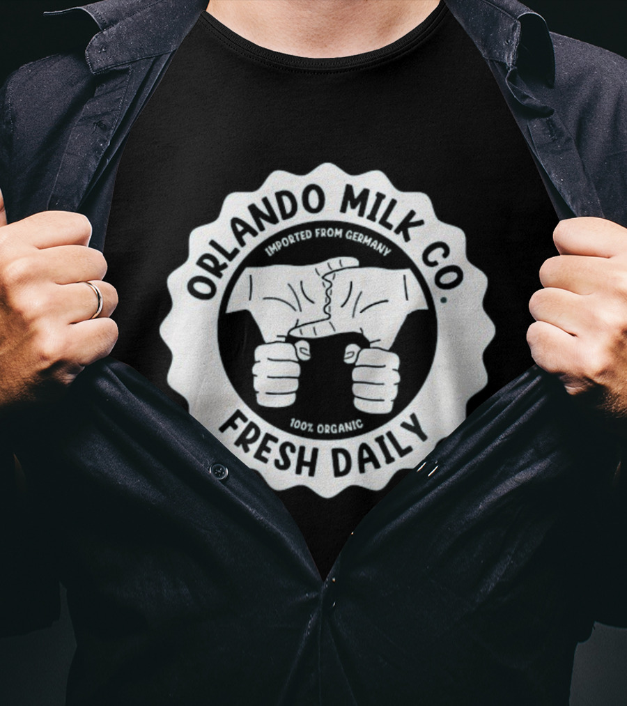 Orlando Magic Milk Co. Fresh Daily Imported From Germany 100% Organic T-Shirt