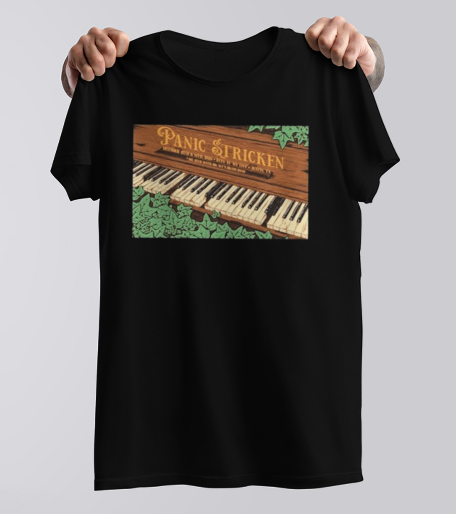 Panic Stricken December 12-14 2025 Austin TX Piano With Green Vines T-Shirt