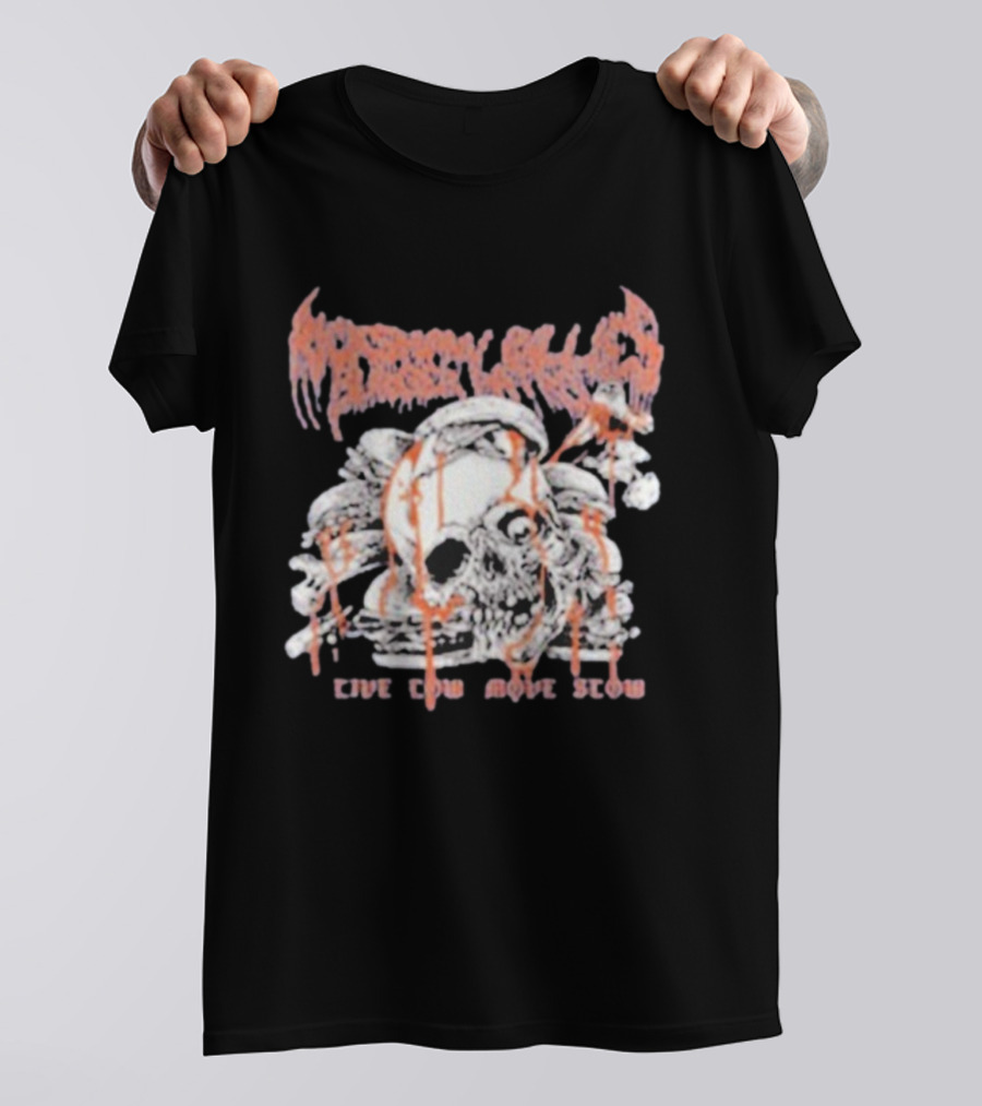 Rickshaw Billie’s Burger Patrol Skull Burger Live Low Move Slow T-Shirt
