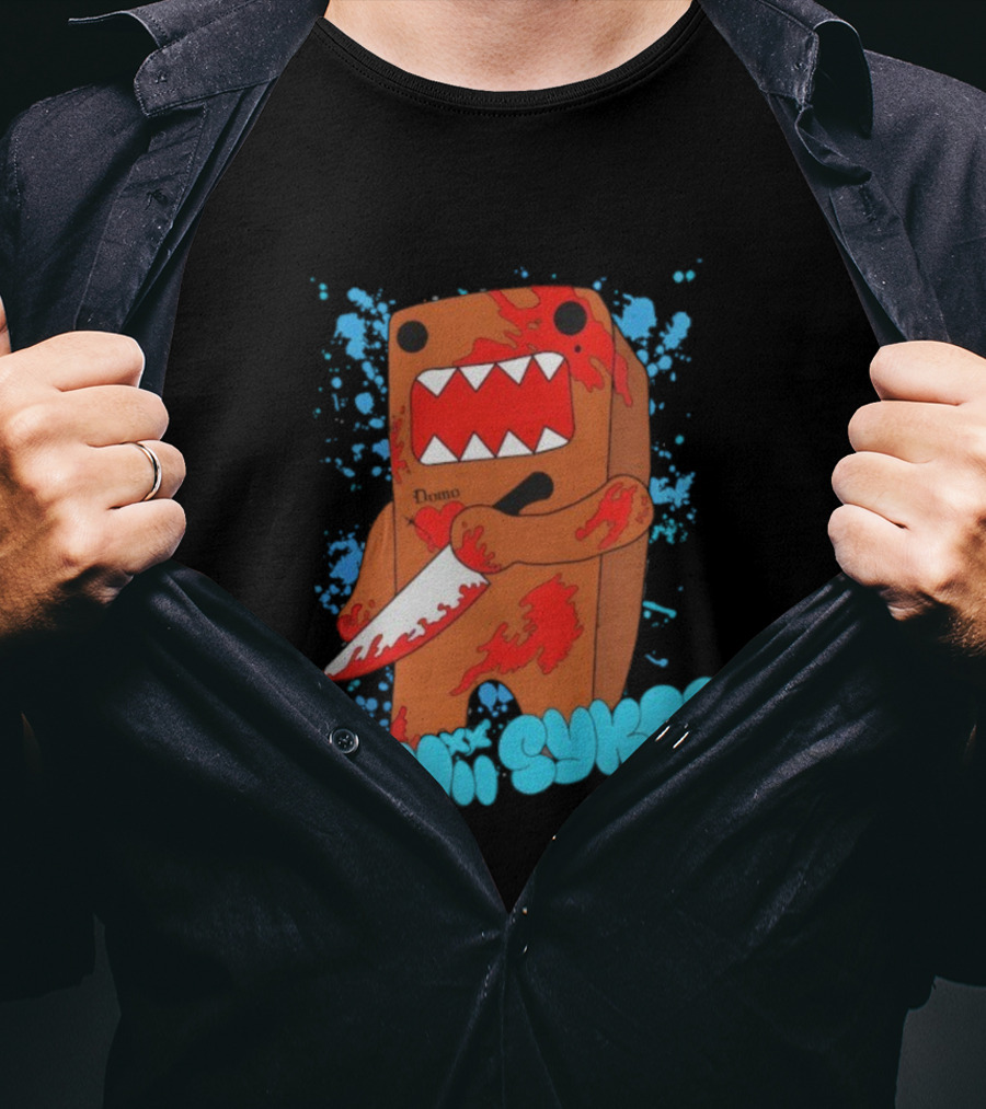 Sami Smyers Domo Knife Blood Splatter T-Shirt
