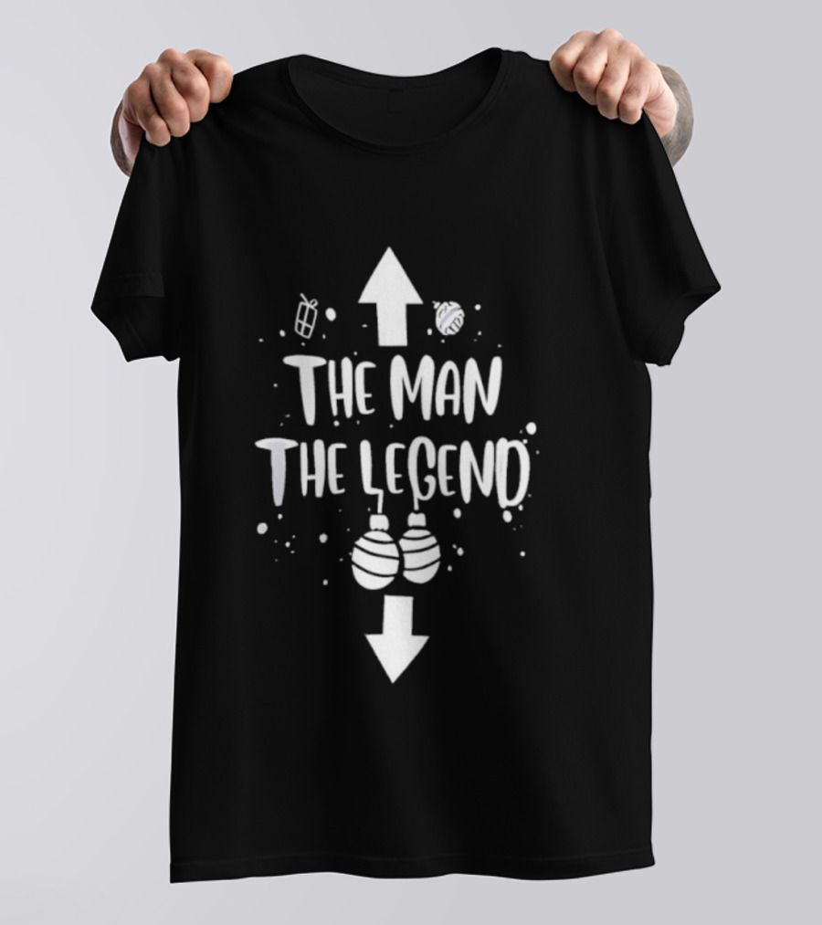 The Man The Legend Christmas Arrows Holiday Theme T-Shirt