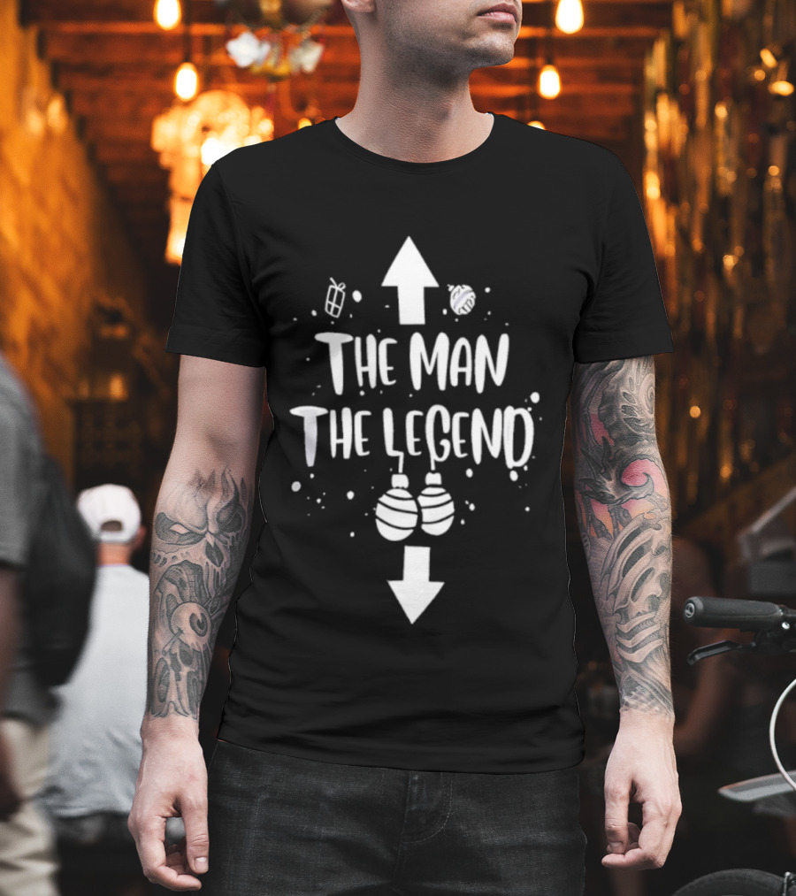 The Man The Legend Christmas Arrows Holiday Theme T-Shirt