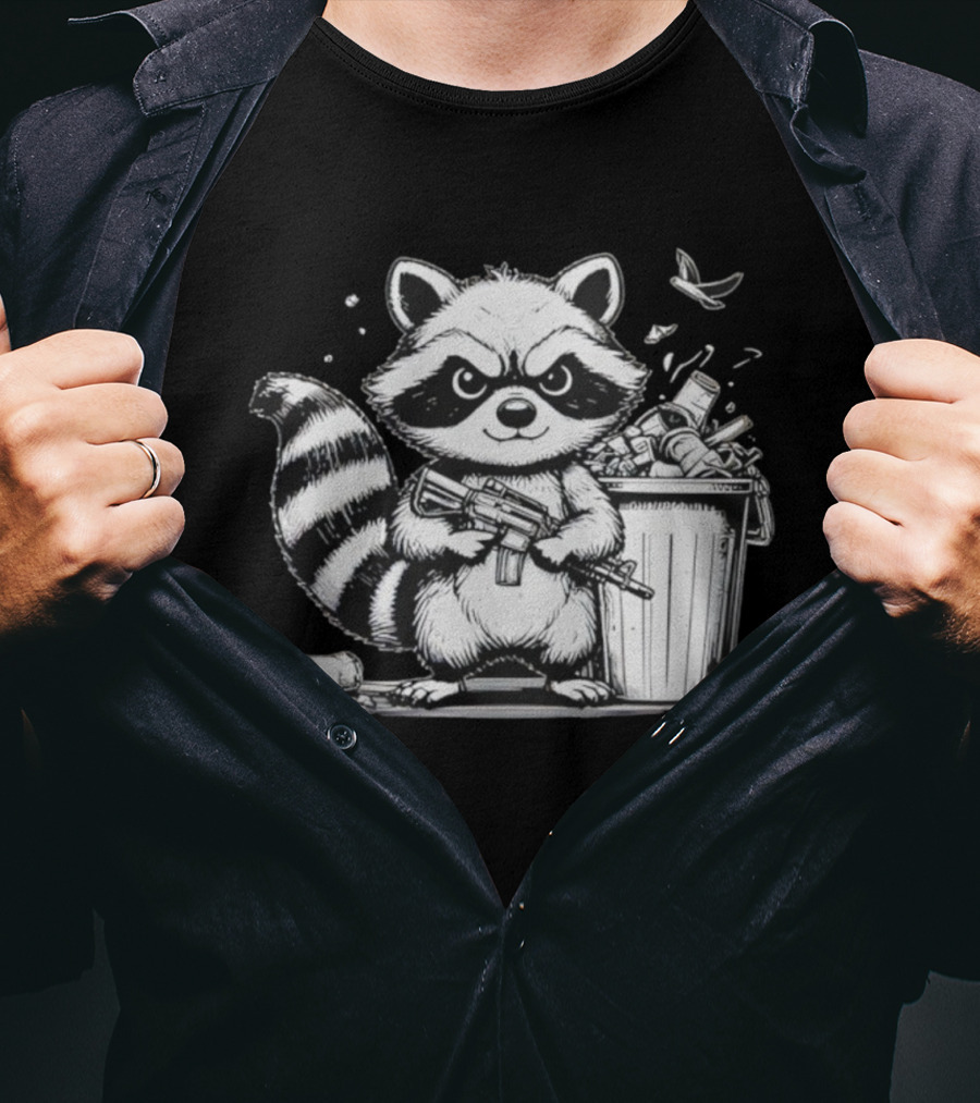 Tiberius The Trash Panda Armed With Quirk And Mischief T-Shirt