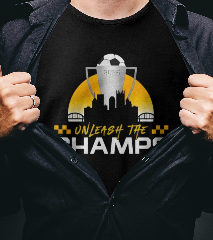 Unleash The Champs 2023 Soccer Trophy Champions T-Shirt