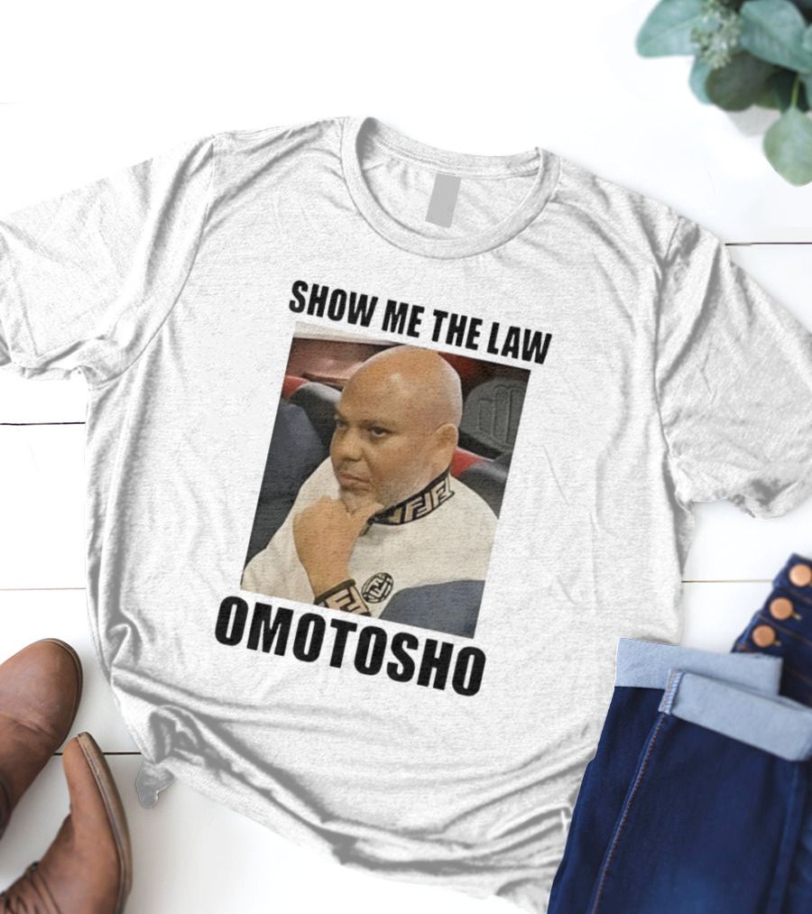 2025 Show Me The Law Omotosho Meme Bald Man Thinking T-Shirt