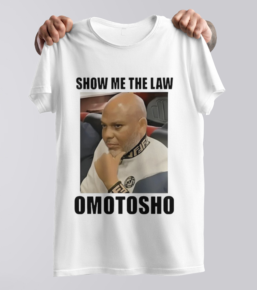 2025 Show Me The Law Omotosho Meme Bald Man Thinking T-Shirt