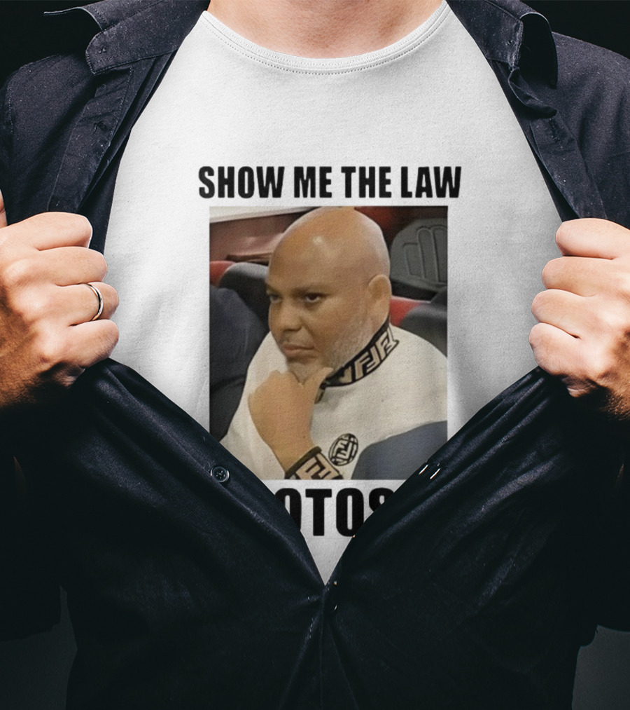2025 Show Me The Law Omotosho Meme Bald Man Thinking T-Shirt