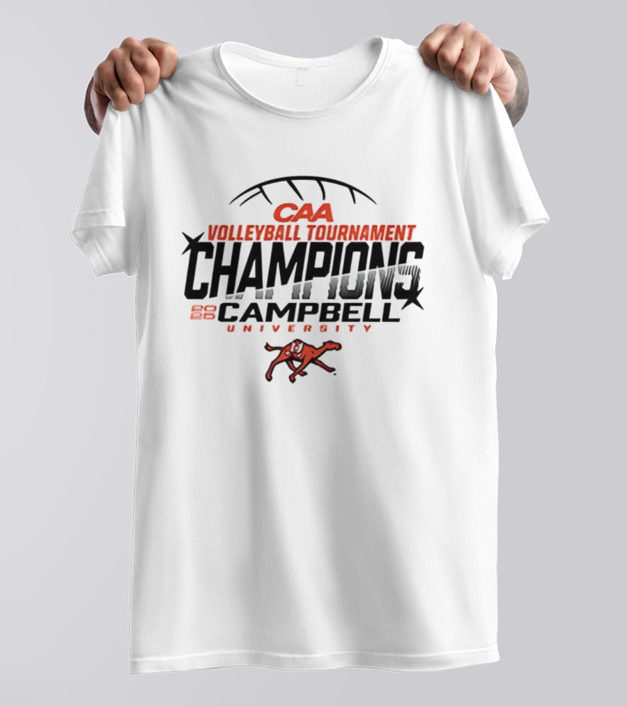 CAA Volleyball Tournament Champions Campbell University 2025 T-Shirt