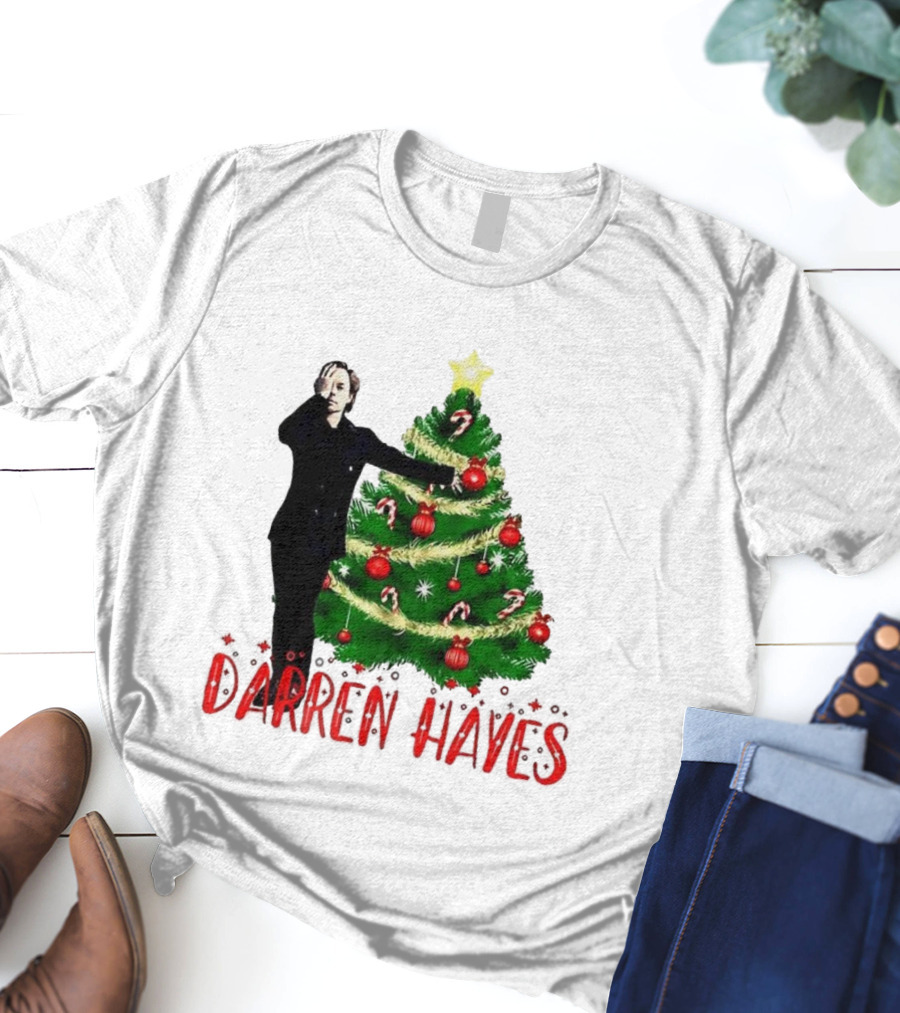 Darren Hayes Christmas Tree Candy Cane Star Holiday T-Shirt