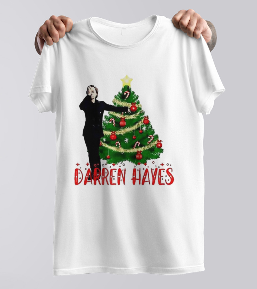 Darren Hayes Christmas Tree Candy Cane Star Holiday T-Shirt