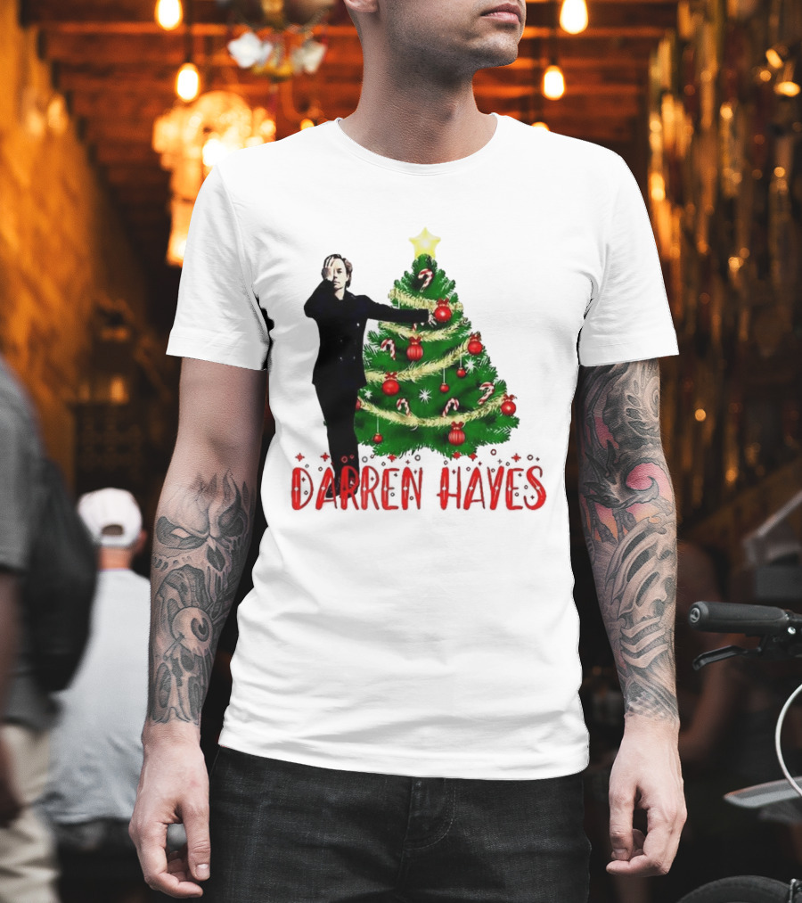 Darren Hayes Christmas Tree Candy Cane Star Holiday T-Shirt
