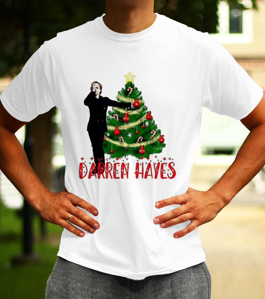 Darren Hayes Christmas Tree Candy Cane Star Holiday T-Shirt