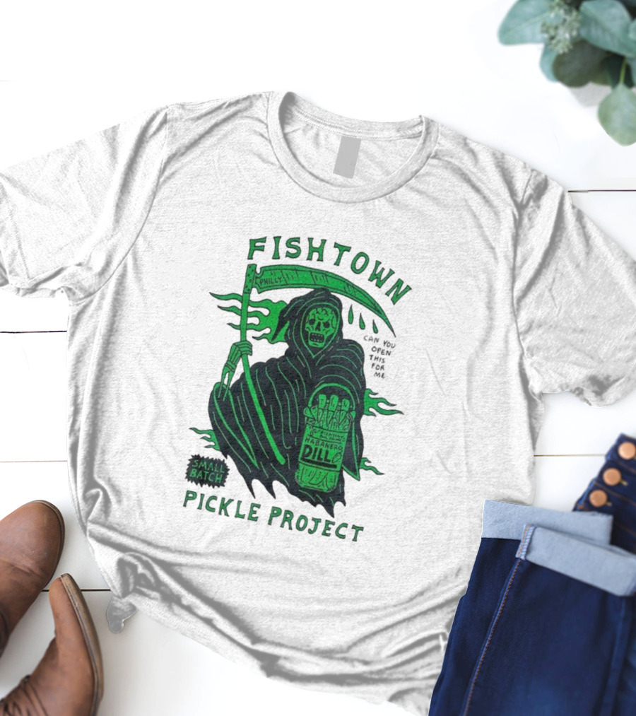 Fishtown Philly Pickle Project Habanero Dill Grim Reaper Small Batch T-Shirt