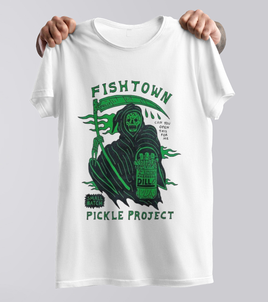 Fishtown Philly Pickle Project Habanero Dill Grim Reaper Small Batch T-Shirt
