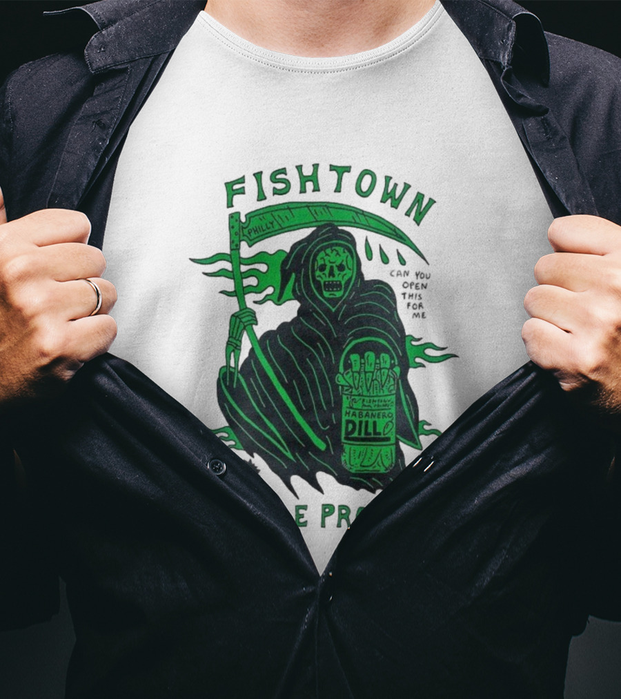 Fishtown Philly Pickle Project Habanero Dill Grim Reaper Small Batch T-Shirt