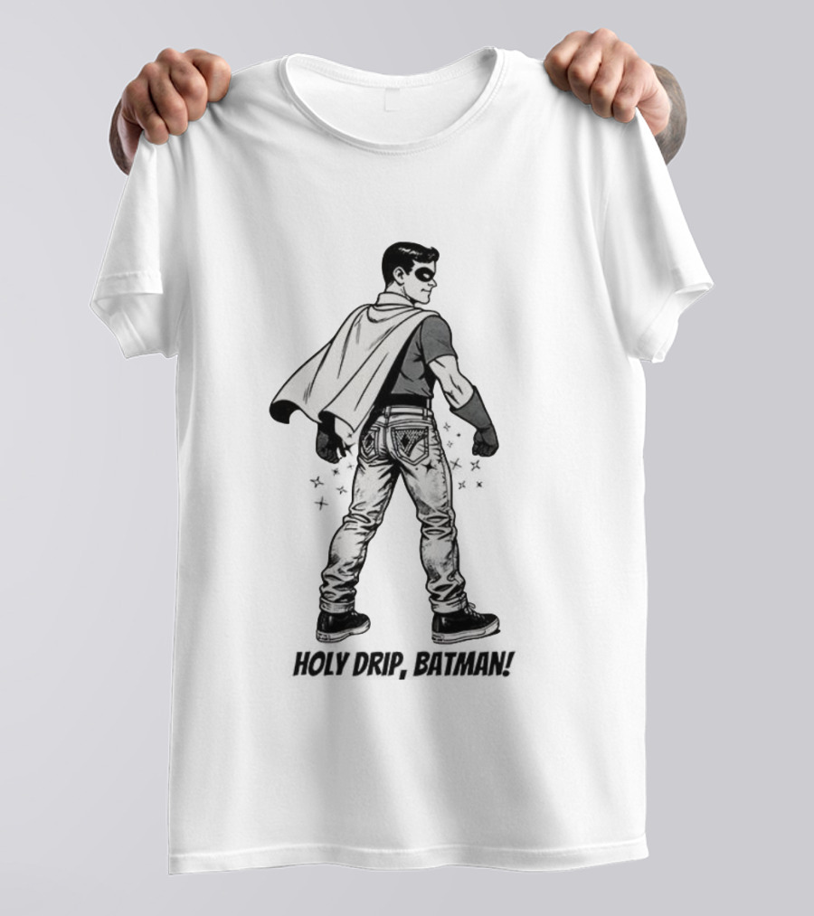 Holy Drip Batman Vintage Sidekick In Denim Style Icon T-Shirt