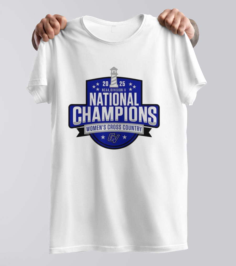 NCAA Division II Women's Cross Country 2025 National Champions GVSU T-Shirt