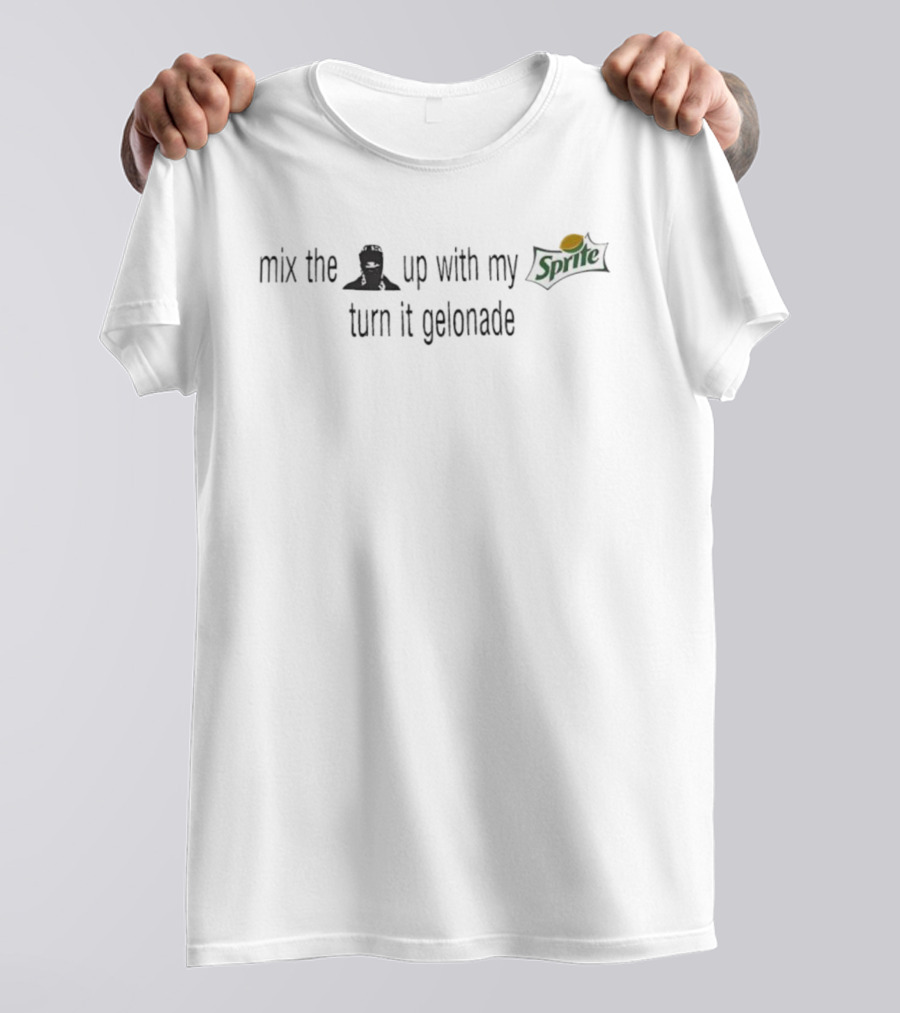 Mix The Up With My Sprite Turn It Gelonade Ninja Sprite Logo T-Shirt