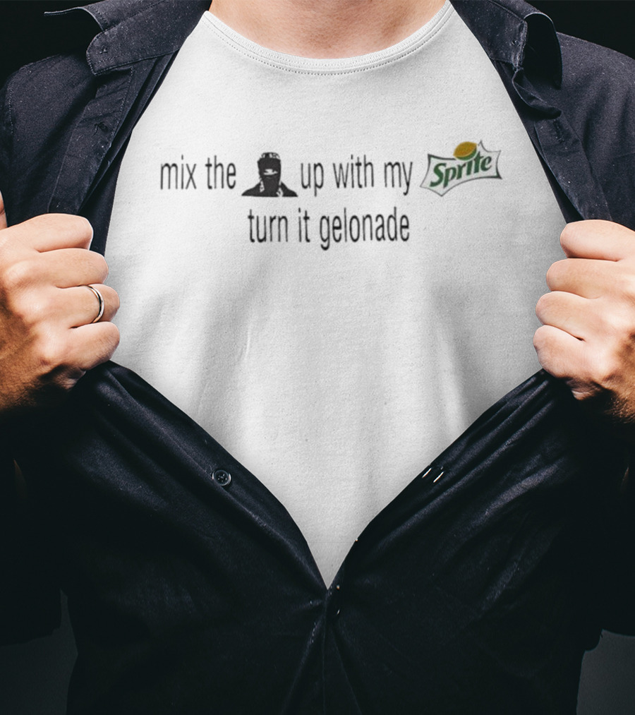 Mix The Up With My Sprite Turn It Gelonade Ninja Sprite Logo T-Shirt