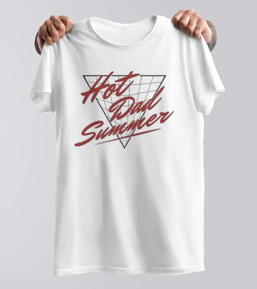 Hot Dad Summer Retro Triangle Vibes T-Shirt